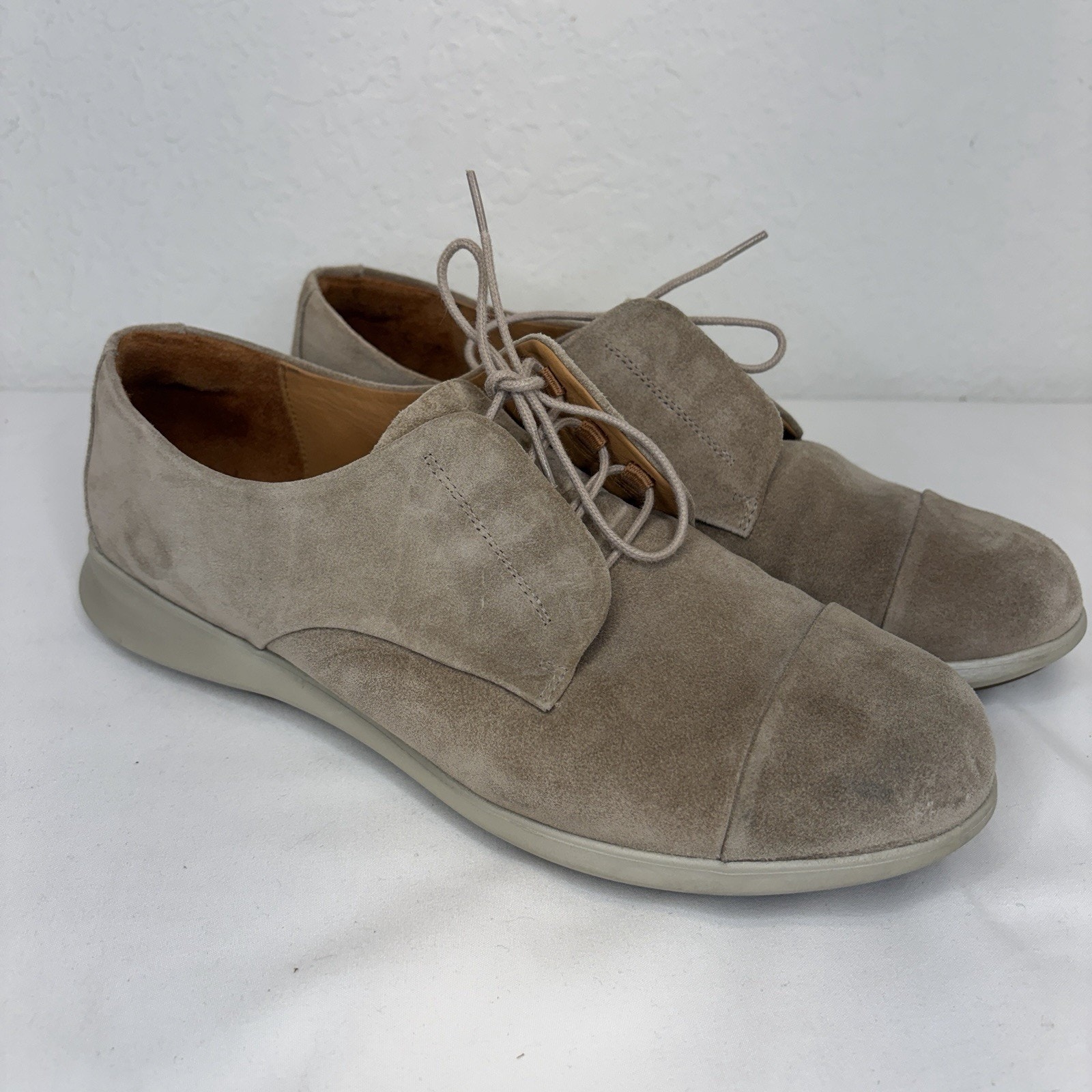 Samuel Hubbard Freedom Now Tan Suede Comfort Shoe Size Us 9 Made Portugal Casual